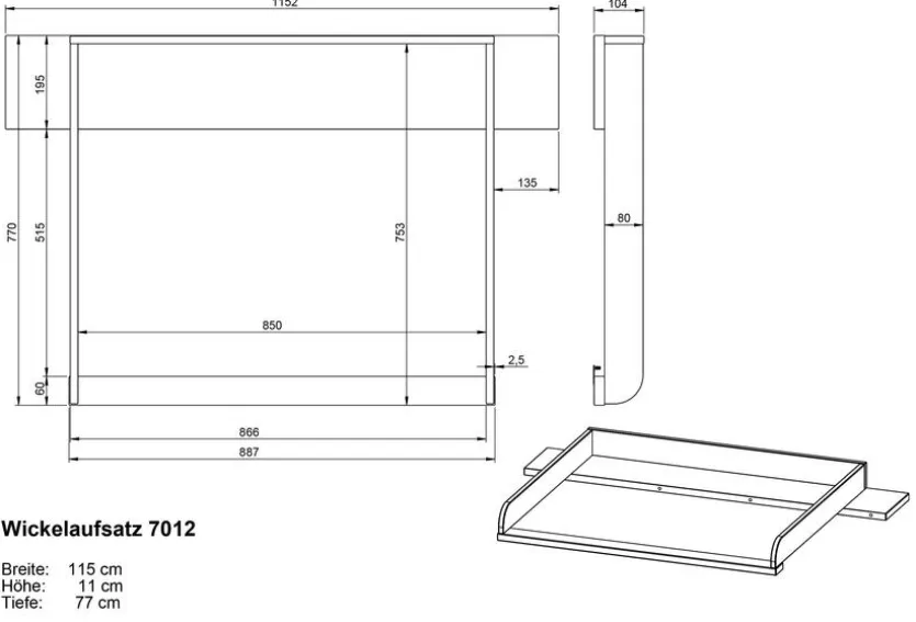 Wickelaufsatz Alkmaar
