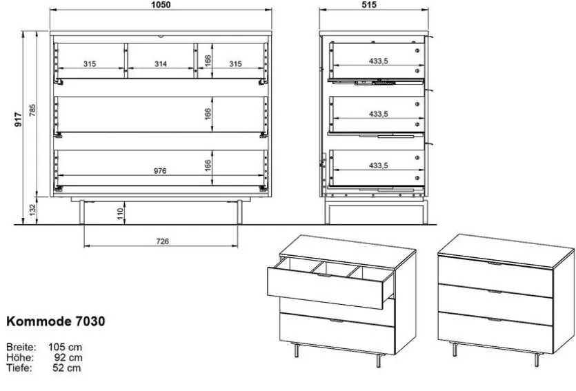 Wickelkommode Tomino